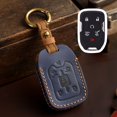 thumbnail image 1 of Car Key Fob Cover Case Protector For GMC Pickup Truck Car Key Case Fob Cover Leather Retro, 1 of 22
