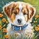 thumbnail image 1 of 5D DIY Taladro Diamante Pintura Césped Perro Kit Del 30x30cm, 1 of 9