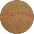 thumbnail image 1 of Ahgly Company Machine Washable Indoor Round Contemporary Orange Red Area Rugs, 4' Round, 1 of 7