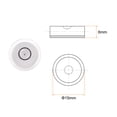 thumbnail image 2 of Unique Bargains 4 Packs Round Bubble Level 15x6mm Mini Circular Bullseye Spirit Levels for Leveling Camera Tripod Telescope, White, 2 of 6
