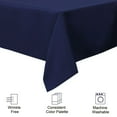 thumbnail image 6 of Unique Bargains Square Tablecloth Polyester Table Cover for Wedding Picnic 55" x 55" Navy Blue, 6 of 8