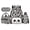 Black White Cool Panda Print, variant on Bulopur Pink School Supplies Print Kids Backpack Set 4 Pcs Durable Waterproof Kids School Bag with Lunch Box, Pencil Case and Water Bottle Cover for Girls
