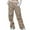 Khaki, variant on LYXSSBYX Cargo Pants Women Women's Street Style Fashion Design Sense Multi Pocket Overalls Low Waist Sports Pants
