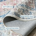 thumbnail image 6 of 2x3 Area Rug Big Carpet for Living Room Bedroom Home Decor Washable Oriental Vintage Floral Distressed Rugs Large Indoor Carpets with Non Slip Back for Dining Room Office Floor-PinkBlue, 6 of 8