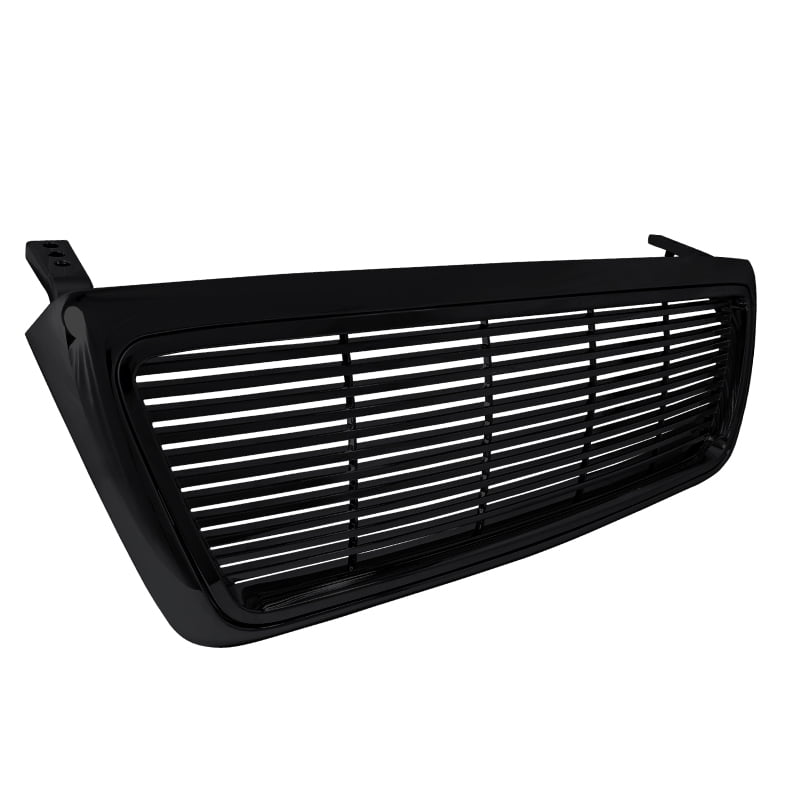 Spec-D Tuning For 2004-2008 Ford F150 1Pc Black Billet Front Grille