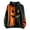 Black, variant on Halloween Graphic Hoodies for Men Women Scary Monster Face Stitched Mouth Print Drawstring Hooded Sweatshirt Distressed Patchwork Pullover with Kangaroo Pocket Red S