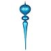 thumbnail image 3 of Vickerman MT195412 Ornement Matte Glitter Finial Turquoise 25 Po., 3 of 3