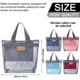 thumbnail image 4 of Portable Shower Caddy Mesh Tote Bag for Toiletries Ideal Bathroom Organizer for College Dorms Beach Trips Travel and Camping with Convenient Zipper Closure, 4 of 9