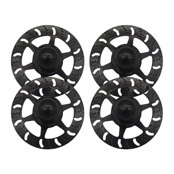 4x Metal Brake Discs, Aluminum Alloy Brake Disk, /6 Desert Trucks , Negro Yotijar Disco del freno