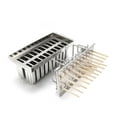thumbnail image 2 of 20x Stainless Steel Molds Ice Pop Lolly Ice Cream Stick Holder Mold Top, 2 of 12