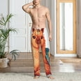 thumbnail image 2 of Balery Cozy Knitting Llama Pantalones de pijama para hombre, pijama ultraligero, pantalón de descanso-3X-Large, 2 of 6
