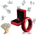 thumbnail image 2 of Anillo de cinabrio FengShui, anillo de cinabrio Feng Shui para hombres y mujeres, anillo de Feng Shui para riqueza y protección, amuleto de dinero de buena suerte, 2 of 4