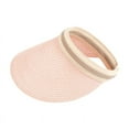 thumbnail image 2 of Dalrosia Womens Sun Visor Hat Straw Sun Visors for Women Summer Packable Ponytail Beach Hats for Women Travel UPF 50+, 2 of 7