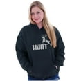 thumbnail image 4 of Hunt Buck Deer Hunting Season Unisex Plus Fleece Graphic Hoodie Brisco Brands 2X, 4 of 4