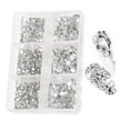 thumbnail image 1 of Fiudx Set para Decoración de Uñas, Decoración de Azulejos de Cristal, Piedras Elegantes, Resinas, Brillantes Diamantes de Imitación de Vidrio, Diseños Creativos para Uñas, para Entusiastas de La Mani, 1 of 2