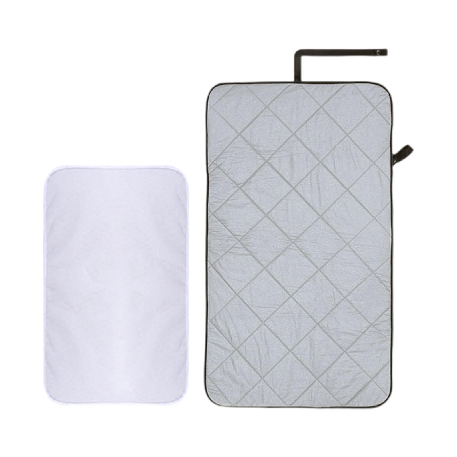 TISHITA Portable Ironing Mat Press Pad Foldable Premium Easy to Use Hanging Ironing Board Steamer Pad for Travel Dormitory Countertop