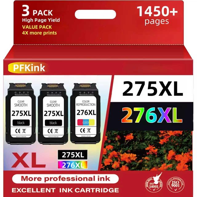 Cartuchos de tinta PFKink 275XL 276XL paquete combinado para Canon