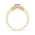 thumbnail image 2 of ANGARA Natural 0.6 Ct. Amethyst Solitaire Ring in 14K Yellow Gold for Women (Ring Size: 4.5), 2 of 10