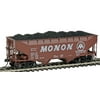 Kadee HO Scale 50-Ton AAR Offset 2-Bay Open Hopper Monon/CIL/Hoosier Line #4019