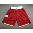 thumbnail image 1 of Rockets Retro Full Embroidered Zipper Pocket Shorts Basketball Embroidered Shorts Shorts Copy Player Name Jersey, 1 of 2