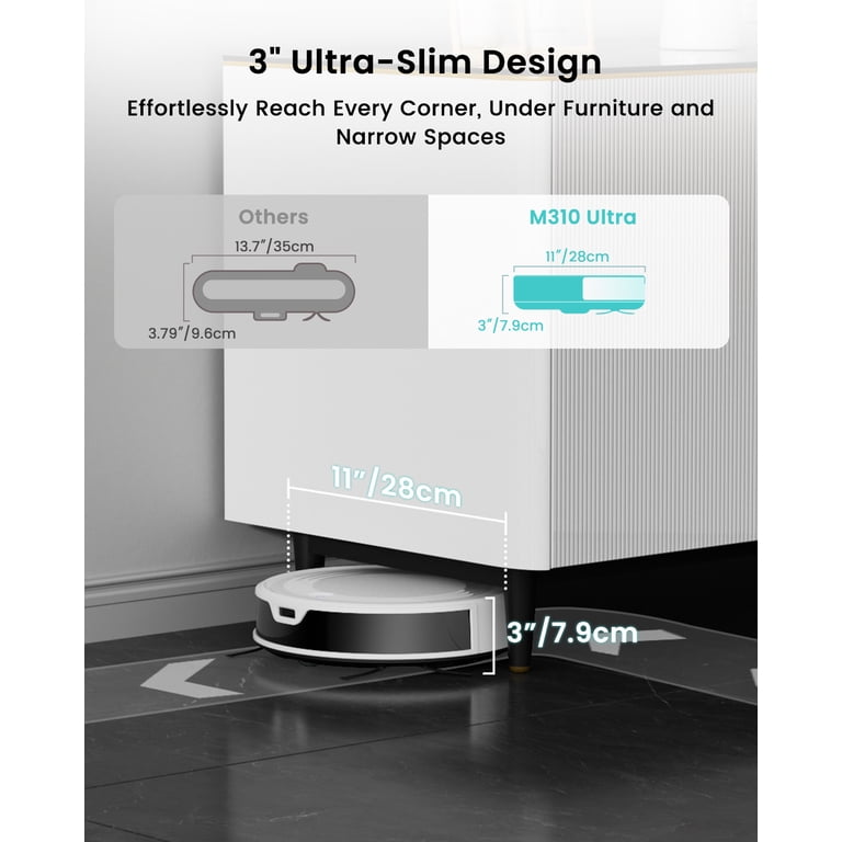 Free Shipping! Lefant Robot Vacuum and Mop Combo with 4500Pa