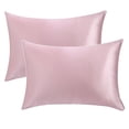 thumbnail image 3 of 2 Pack Luxury Satin Pillow Case (Standard, Pink), 3 of 4