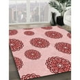 thumbnail image 3 of Ahgly Company Machine Washable Indoor Rectangle Transitional Grapefruit Red Area Rugs, 2' x 4', 3 of 7