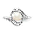 thumbnail image 4 of Auriga 14k White Gold 5.5mm FW Cultured Pearl Ring for Women Size-6, 4 of 6