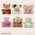 thumbnail image 2 of 20cm Cute Animal Series Cow Monkey Hippo Panda Fox Stuffed Huggable Doll Intresting  Lovely  Gifts, 2 of 10