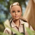 thumbnail image 4 of Barbie Inspiring Women Jane Goodall Collectible Doll with Khaki Outfit, Chimpanzee and Accessories, 4 of 7