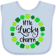 thumbnail image 3 of Inktastic Little Lucky Charm with Four-leaf Clovers Boys or Girls Baby Bib, 3 of 4