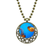 thumbnail image 1 of Ocean medusas ciencia naturaleza foto Colgante Estrella Collar Luna Cadena Joyas Unbranded M, 1 of 3