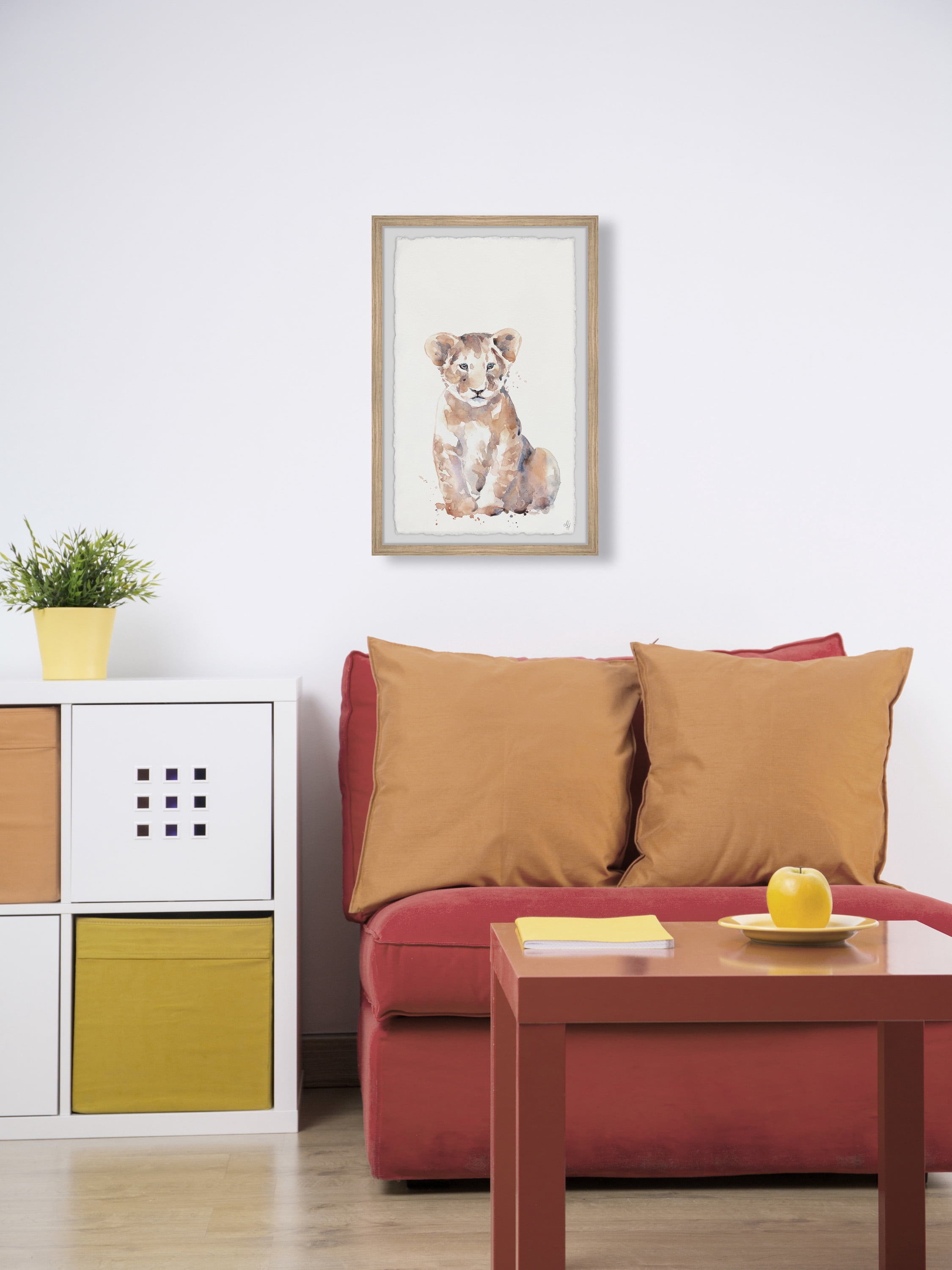 Marmont Hill Cute Little Cub Framed Wall Art