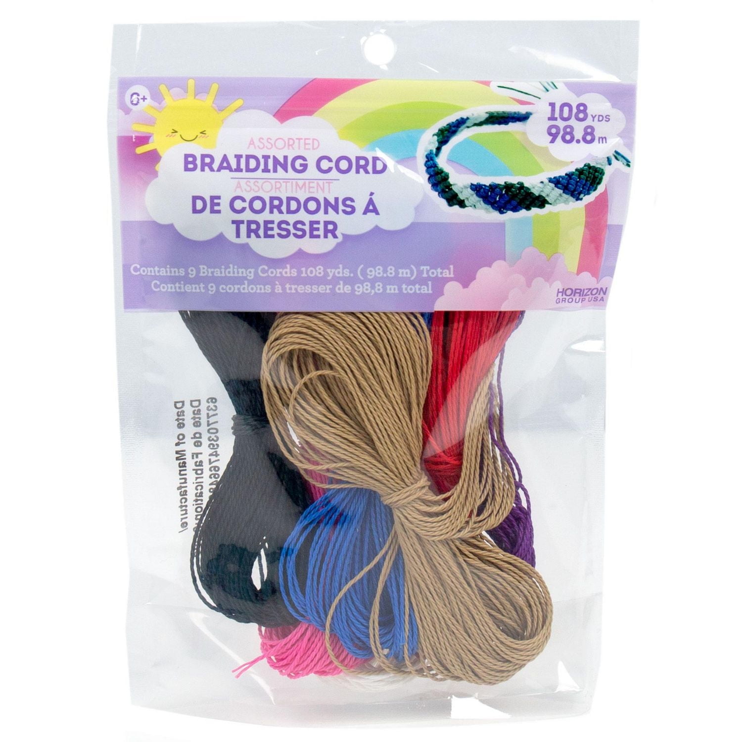 Cordon à tresser Hello Hobby, lot de 7 Cordon à tresser