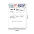 thumbnail image 3 of SUCCULENTS Prediction and Advice Cards - Pack of 25 - GENDER NEUTRAL Baby Shower Games, New Parents Mom & Dad to be Mommy & Daddy Message, GREENERY Couples Coed Shower Activity Keepsake Book G301-PDAV, 3 of 3