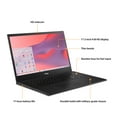 thumbnail image 2 of ASUS Chromebook CX17, 17.3" Full HD NanoEdge Display, Intel Celeron N4500 Processor, 128GB eMMC Storage, 4GB RAM, ChromeOS, Mineral Grey, CX1700CKA-WS48F, 2 of 10