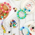 thumbnail image 5 of 100Pcs 15mm Round Silicone Loose Beads Candy-colored Molar Beads Diy Necklace Handicrafts Making Accessories, 5 of 9