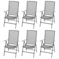 thumbnail image 3 of vidaXL 7 Piece Garden Dining Set Steel Anthracite, 3 of 5