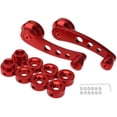 thumbnail image 3 of 1 Set Car Window Handle Aluminum Alloy Window Crank Handle Universal Car Window Handle- Red, 3 of 4