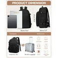 thumbnail image 6 of Vacuum Seal Backpack for Travel with Vacuum Compression, Air Seal Travel Backpack with Portable Air Pump Carry on Luggage Airline Approved for Women Men Large Vac Pack Airback Laptop Backpack Black, 6 of 9
