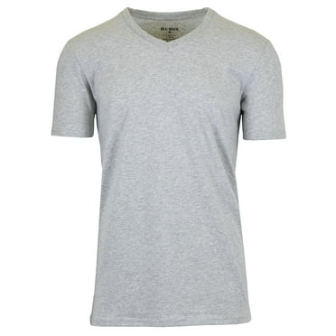 Men's Short Sleeve V-Neck Cotton Stretch Tee