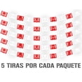 thumbnail image 1 of Papel Picado Religioso | Guirnaldas | Enramado | 5 tiras de 5 metros | diseño religioso rojo y blanco con colores vibrantes | enramada mexicana artesanal | decoración de plastico picado, 1 of 6