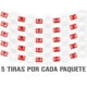 thumbnail image 1 of Papel Picado Religioso | Guirnaldas | Enramado | 5 tiras de 5 metros | diseño religioso rojo y blanco con colores vibrantes | enramada mexicana artesanal | decoración de plastico picado, 1 of 6