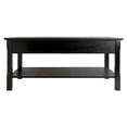 thumbnail image 5 of Winsome Wood Timber Coffee Table with Two Drawers, Black Finish, 5 of 8