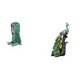 thumbnail image 1 of Estatua de de Pascua, cabeza de Moai, escultura de pavo real, adorno decorativo de resina, diseño animado, ideal como regalo para la oficina y, 1 of 8