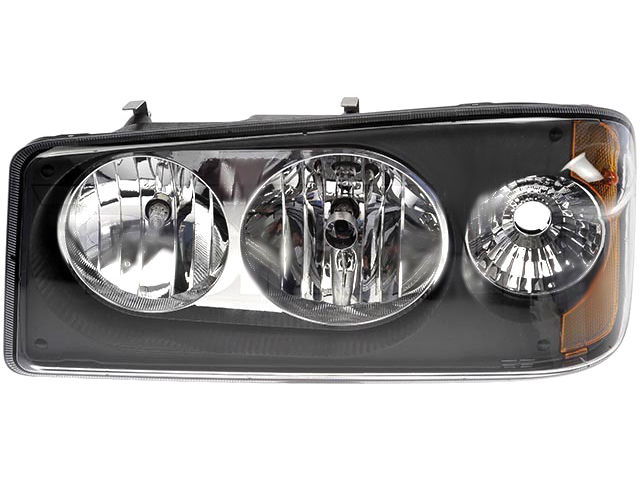 Evan-Fischer Halogen Headlight For 1991-2007 Mack CL (Left Side) – With Bulb, Amber Turn Signal, DOT/SAE, Direct Replacement
