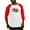 Red/White, variant on CafePress - Maryland MD Oval (W/Flag) Baseball Jersey - Cotton Baseball Jersey, 3/4 Raglan Sleeve Shirt