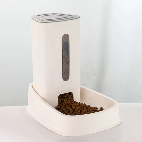 Automatic Feeders - Indoor Pet Feeding System with Large Capacity Cat Dog Feeder and Water Dispenser Set for Convenient Meal
