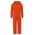thumbnail image 2 of GILIGEGE Two Piece Sets for Women Pant Color Sport Suit Women Solid and Sweatshirt Hooded Women Suits Sets Orange L, 2 of 9