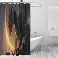 thumbnail image 2 of Dragon and Men Shower Curtain for Bathroom, Decorative Bath Bathroom Accessories with 12 Pack Hooks for Home Hotels, 60 X 72 in, 2 of 6